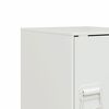 vidaXL Κομοδίνο Λευκό 34,5 x 39 x 44 εκ. από Χάλυβα