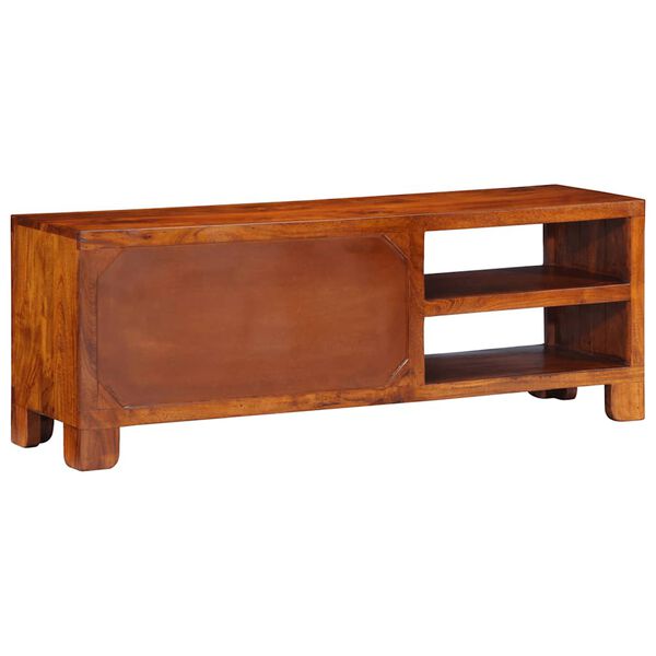 vidaXL Ντουλάπι τηλεόρασης πολύχρωμο 110x30x40 μασίφ ξύλο ακακίας