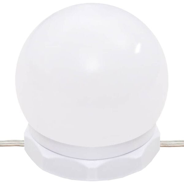 vidaXL Μπουντουάρ με LED Λευκό 60x40x140 εκ.