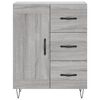 vidaXL Ντουλάπι Γκρι Sonoma 69,5 x 34 x 180 εκ. Επεξεργασμένο Ξύλο