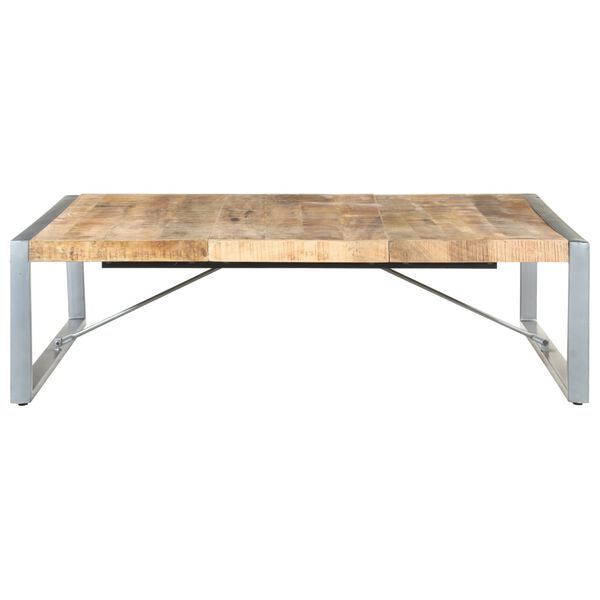 vidaXL Τραπεζάκι Σαλονιού 140 x 140 x 40 εκ. Ακατέργαστο Ξύλο Μάνγκο