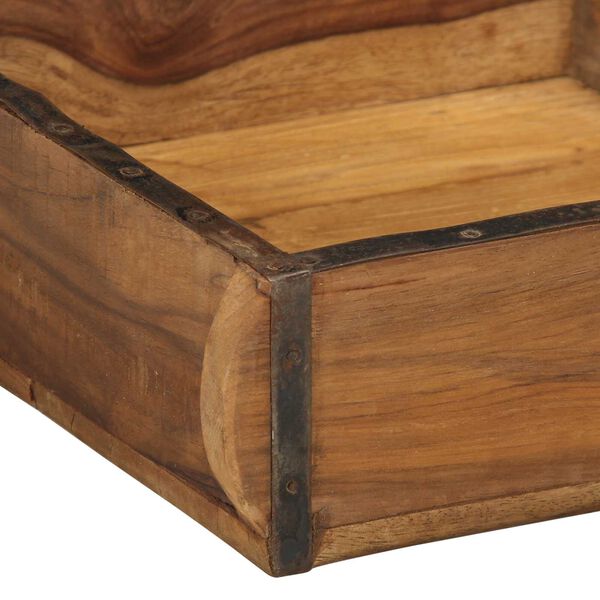 vidaXL Δίσκος με αποθήκευση Καφέ 31 x 29 x 10 εκ