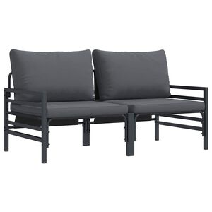 vidaXL &Epsilon;&xi;&omega;&tau;&epsilon;&rho;&iota;&kappa;ά Έ&pi;&iota;&pi;&lambda;&alpha; 2 &Tau;&epsilon;&mu;ά&chi;&iota;&omicron; &Alpha;&nu;&theta;&rho;&alpha;&kappa;ί 80 x 80 x 71 cm &Alpha;&tau;&sigma;ά&lambda;&iota;