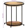 vidaXL Συνοδευτικό τραπέζι Ø55x60 cm Μασίφ ξύλο Mango