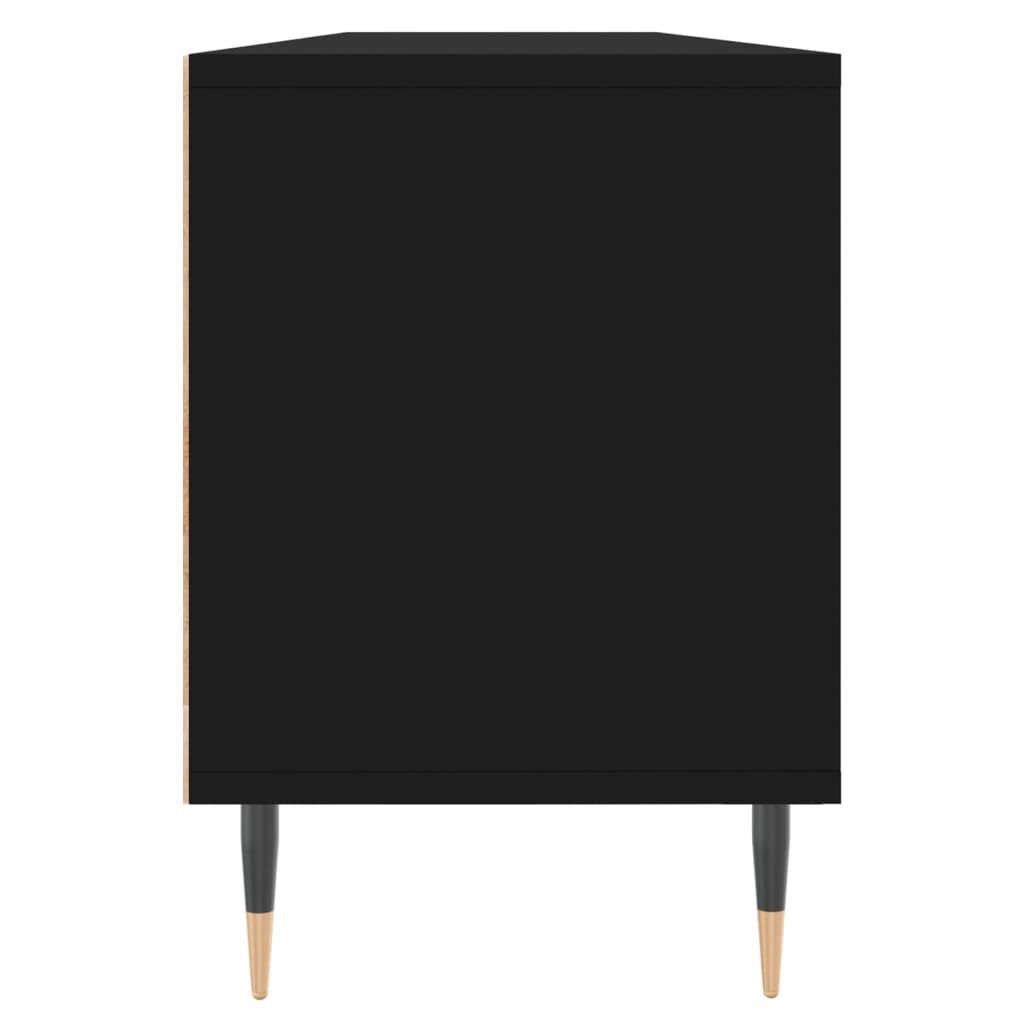 vidaXL Έπιπλο Τηλεόρασης Μαύρο 150x30x44,5 εκ. Επεξεργασμένο Ξύλο
