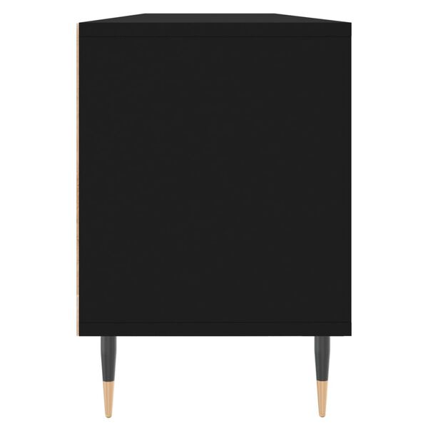vidaXL Έπιπλο Τηλεόρασης Μαύρο 150x30x44,5 εκ. Επεξεργασμένο Ξύλο