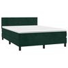 vidaXL &Kappa;&rho;&epsilon;&beta;ά&tau;&iota; Boxspring &mu;&epsilon; &Sigma;&tau;&rho;ώ&mu;&alpha; &Sigma;&kappa;&omicron;ύ&rho;&omicron; &Pi;&rho;ά&sigma;&iota;&nu;&omicron; 140x190&epsilon;&kappa;. &Beta;&epsilon;&lambda;&omicron;ύ&delta;&iota;&nu;&omicron;