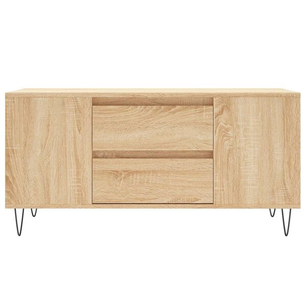 vidaXL Τραπεζάκι Σαλονιού Sonoma Δρυς 102x44,5x50 εκ. Επεξεργ. Ξύλο