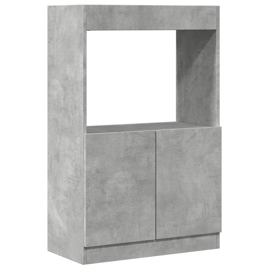 vidaXL Ντουλάπι Γκρι Σκυρ. 63x33x100 εκ. από Επεξεργασμένο Ξύλο