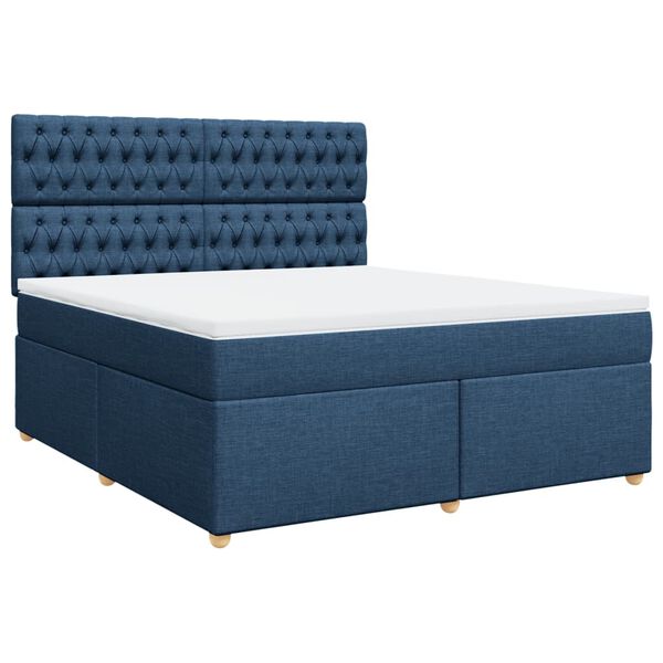 vidaXL &Kappa;&rho;&epsilon;&beta;ά&tau;&iota; Boxspring &mu;&epsilon; &Sigma;&tau;&rho;ώ&mu;&alpha; &Mu;&pi;&lambda;&epsilon; 180x200 &epsilon;&kappa;. &Upsilon;&phi;&alpha;&sigma;&mu;ά&tau;&iota;&nu;&omicron;