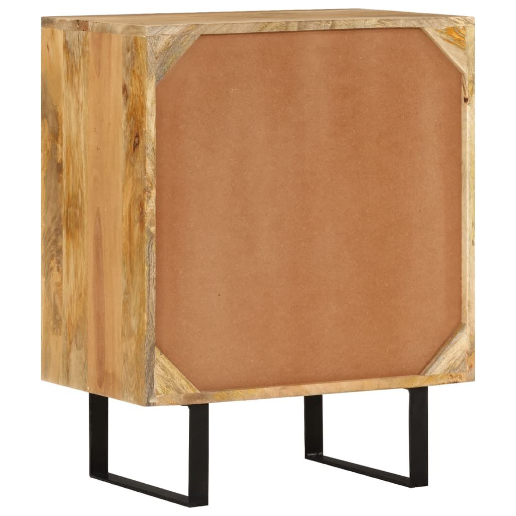 vidaXL Ντουλάπι με 2 Πόρτες 55 x 35 x 70 εκ. από Μασίφ Ξύλο Μάνγκο