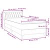 vidaXL &Kappa;&rho;&epsilon;&beta;ά&tau;&iota; Boxspring &mu;&epsilon; &Sigma;&tau;&rho;ώ&mu;&alpha; &Sigma;&kappa;&omicron;ύ&rho;&omicron; &Mu;&pi;&lambda;&epsilon; 80x220 &epsilon;&kappa;. &Beta;&epsilon;&lambda;&omicron;ύ&delta;&iota;&nu;&omicron;