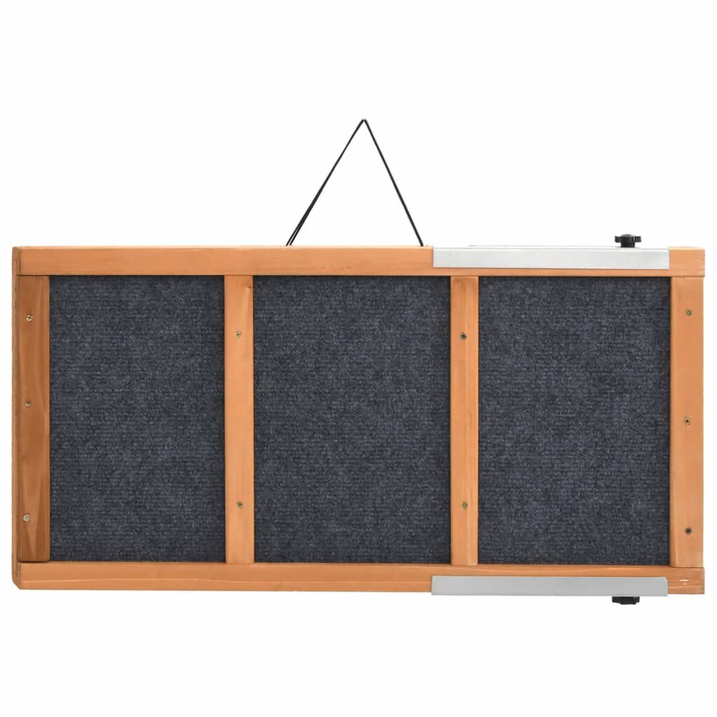 vidaXL Ράμπα Σκύλου Γκρι 120 x 30 εκ. από Μασίφ Ξύλο Ελάτης