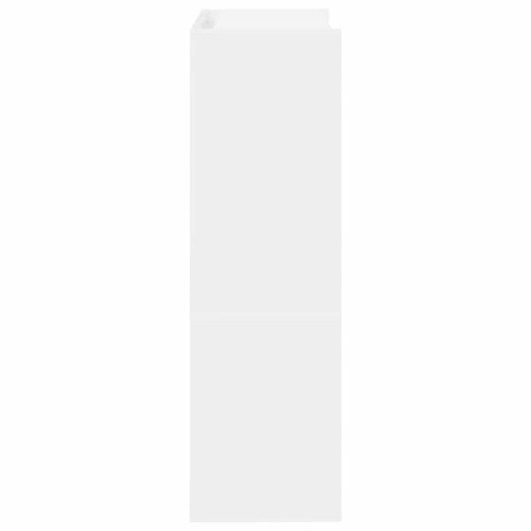 Ράφι παπουτσιών vidaXL Λευκό 60x25x81 cm Κατασκευασμένο ξύλο