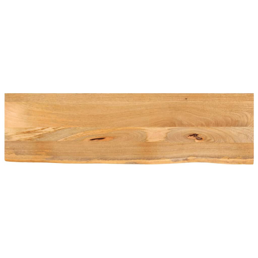 vidaXL Επιφάνεια Τραπεζιού 110x20x3,8 εκ. Live Edge Μασίφ Ξύλο Μάνγκο