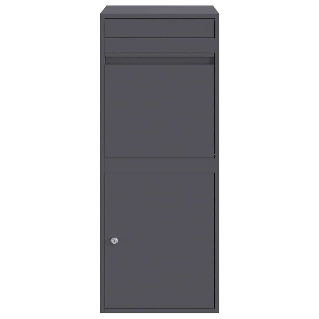 vidaXL Θυρίδα Πακέτων Ανθρακί 41 x 38 x 103 εκ Ατσάλι