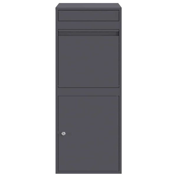 vidaXL Θυρίδα Πακέτων Ανθρακί 41 x 38 x 103 εκ Ατσάλι