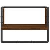 vidaXL Ράφι Τοίχου με Μπάρα Καφέ Δρυς 40 x 25 x 30 εκ.