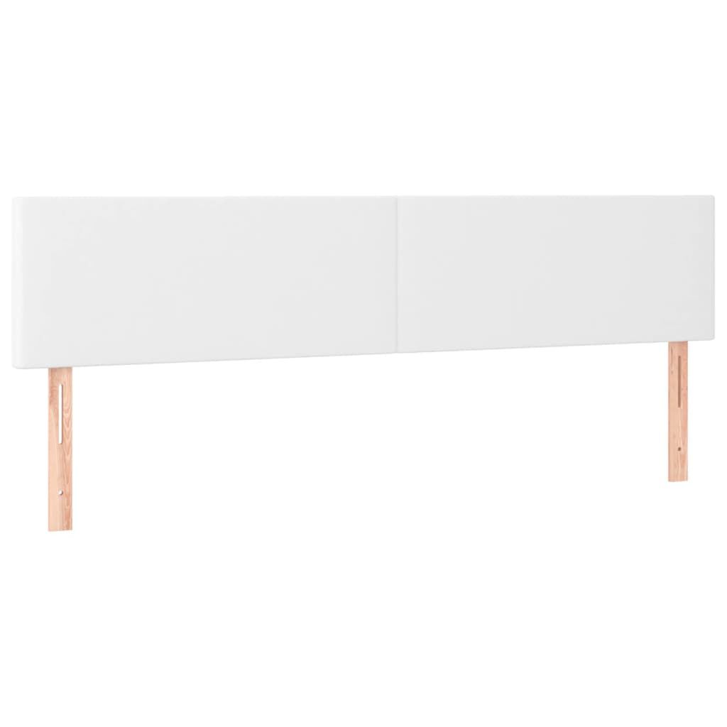 vidaXL Κρεβάτι Boxspring με Στρώμα Λευκό 120x190εκ.από Συνθετικό Δέρμα