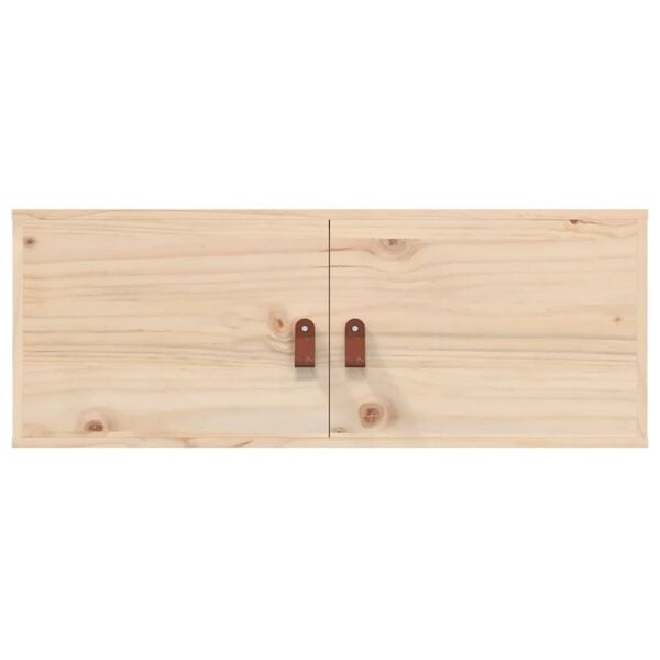 vidaXL Ντουλάπια Τοίχου 2 τεμ. 80x30x30εκ. από Μασίφ Ξύλο Πεύκου