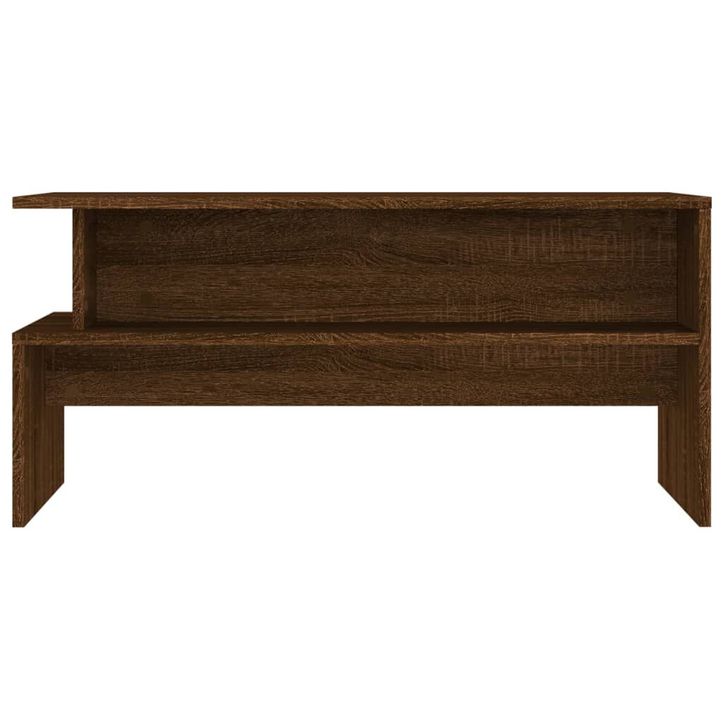 vidaXL Τραπεζάκι Σαλονιού Καφέ Δρυς 90x55x42,5 εκ. Επεξεργασμένο Ξύλο