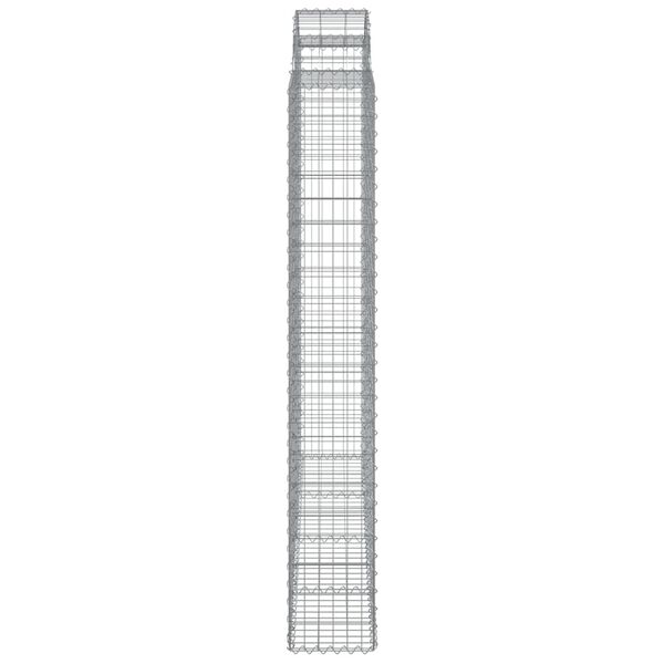 vidaXL Συρματοκιβώτιο Τοξωτό 200x30x200/220εκ. από Γαλβανισμένο Χάλυβα