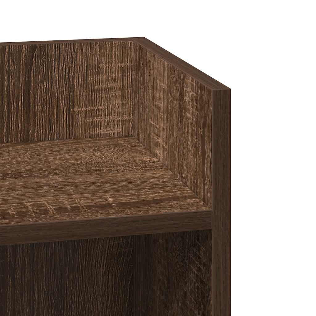 vidaXL Τραπεζάκια 2 τεμ. με ράφι Καφέ Δρυς 25,5x27x60 εκ.