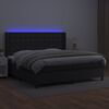 vidaXL &Kappa;&rho;&epsilon;&beta;ά&tau;&iota; Boxspring &mu;&epsilon; &Sigma;&tau;&rho;ώ&mu;&alpha; & LED &Mu;&alpha;ύ&rho;&omicron; 200x200 &epsilon;&kappa;. &Sigma;&upsilon;&nu;&theta;. &Delta;έ&rho;&mu;&alpha;