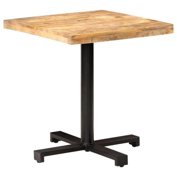 vidaXL Τραπέζι Bistro Τετράγωνο 70x70x75 εκ. Ακατέργαστο Ξύλο Μάνγκο