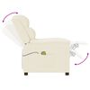 vidaXL Πολυθρόνα Μασάζ Κρεμ από Συνθετικό Δέρμα