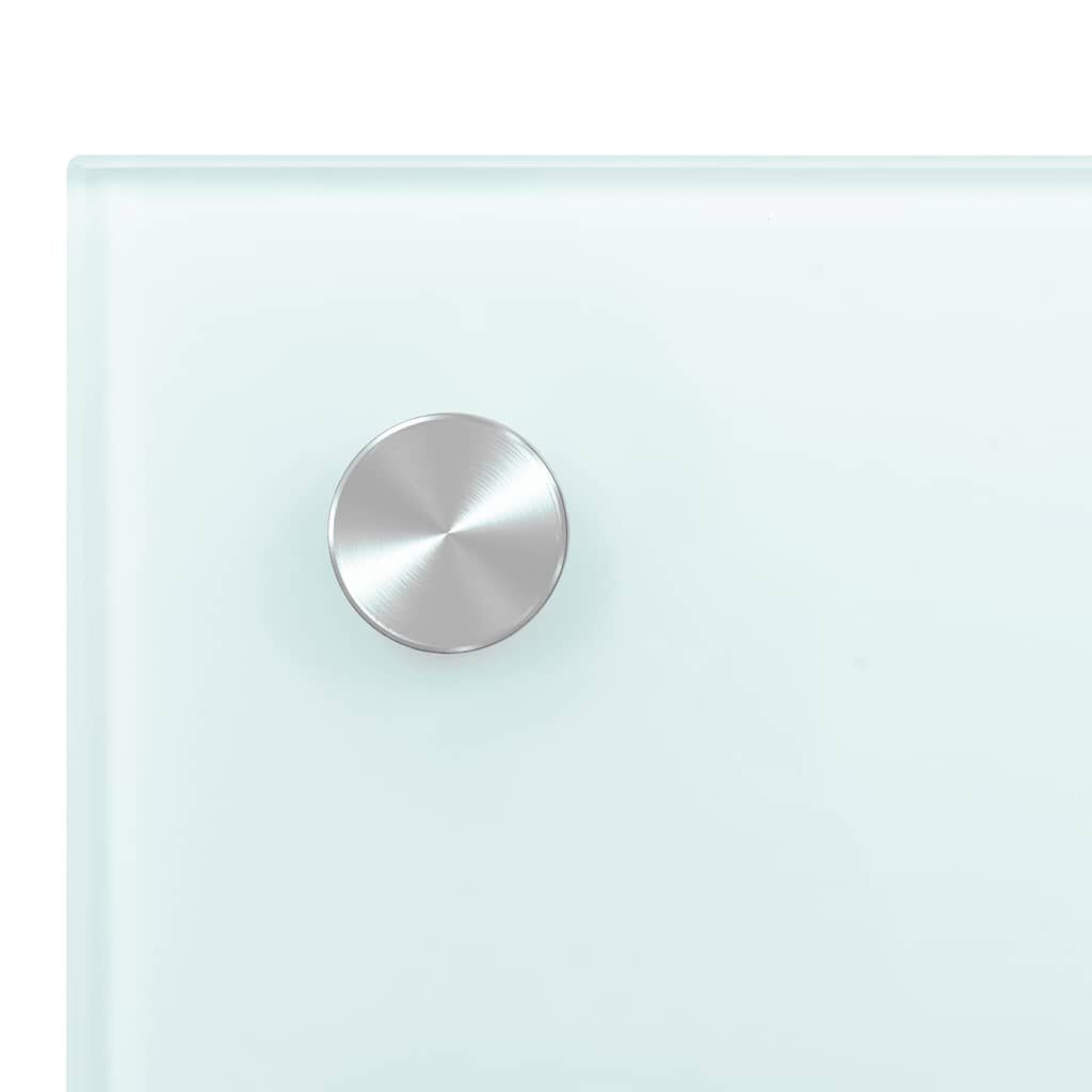 vidaXL Πλάτη Κουζίνας Λευκή 70 x 50 εκ. από Ψημένο Γυαλί