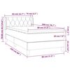 vidaXL &Kappa;&rho;&epsilon;&beta;ά&tau;&iota; Boxspring &mu;&epsilon; &Sigma;&tau;&rho;ώ&mu;&alpha; &Sigma;&kappa;&omicron;ύ&rho;&omicron; &Pi;&rho;ά&sigma;&iota;&nu;&omicron; 80x200 &epsilon;&kappa;. &Beta;&epsilon;&lambda;&omicron;ύ&delta;&iota;&nu;&omicron;