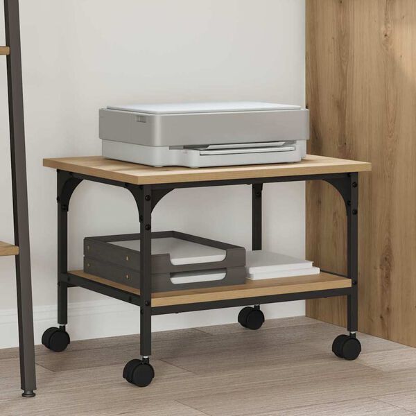 vidaXL &Sigma;&tau;&alpha;&nu;&tau; &Epsilon;&kappa;&tau;&upsilon;&pi;&omega;&tau;ή Artisan Oak 50 x 40 x 38 cm &Epsilon;&pi;&epsilon;&xi;&epsilon;&rho;&gamma;&alpha;&sigma;&mu;έ&nu;&omicron; &xi;ύ&lambda;&omicron;