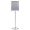 vidaXL Βάσεις Αφισών 2 pcs Ασημί 32.5x 24 x 78 εκ Κράμα Αλουμινίου
