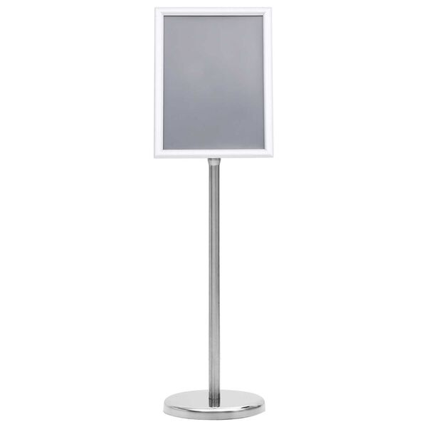 vidaXL Βάσεις Αφισών 2 pcs Ασημί 32.5x 24 x 78 εκ Κράμα Αλουμινίου