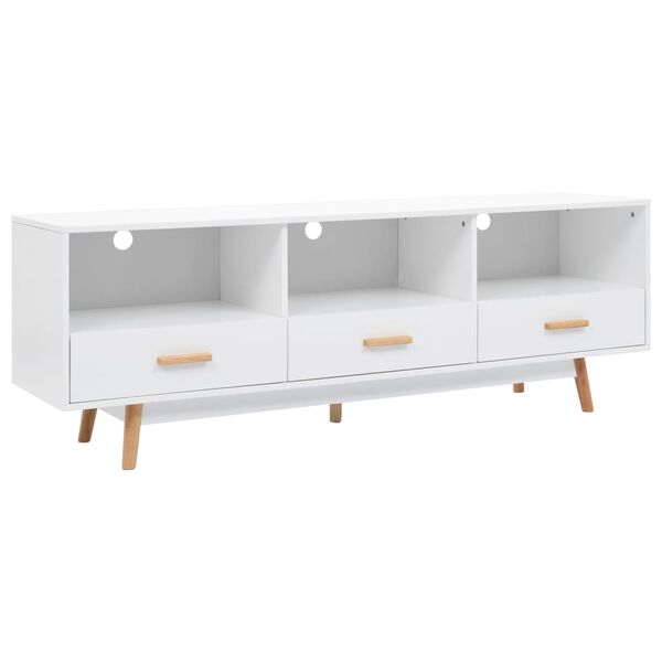 vidaXL Έπιπλο Τηλεόρασης Λευκό 160 x 40 x 55 εκ. από MDF