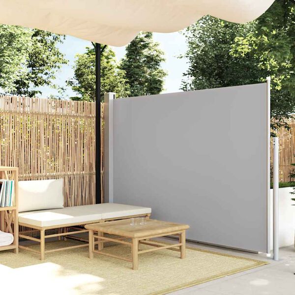 vidaXL Σκίαστρο Πλαϊνό Συρόμενο Βεράντας Γκρι 160 x 300 εκ.