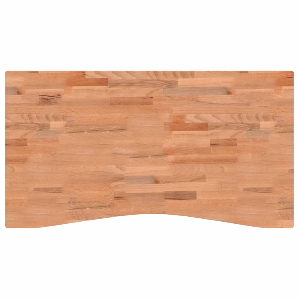 VidaXL Επιφάνεια Εργασίας 110x(55-60)x1,5 εκ. από Μασίφ Ξύλο Οξιάς