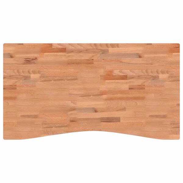 VidaXL Επιφάνεια Εργασίας 110x(55-60)x1,5 εκ. από Μασίφ Ξύλο Οξιάς