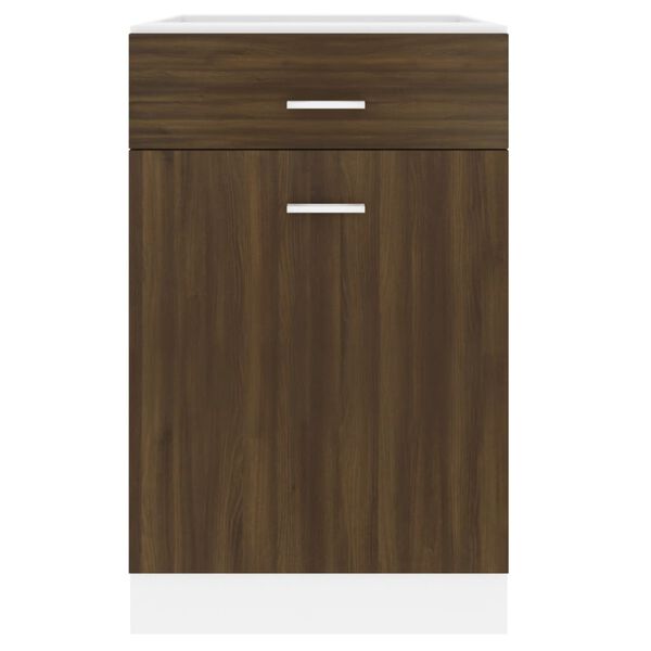 vidaXL Έπιπλο Με Συρτάρι Lyon Καφέ Δρυς 50x46x81,5εκ.