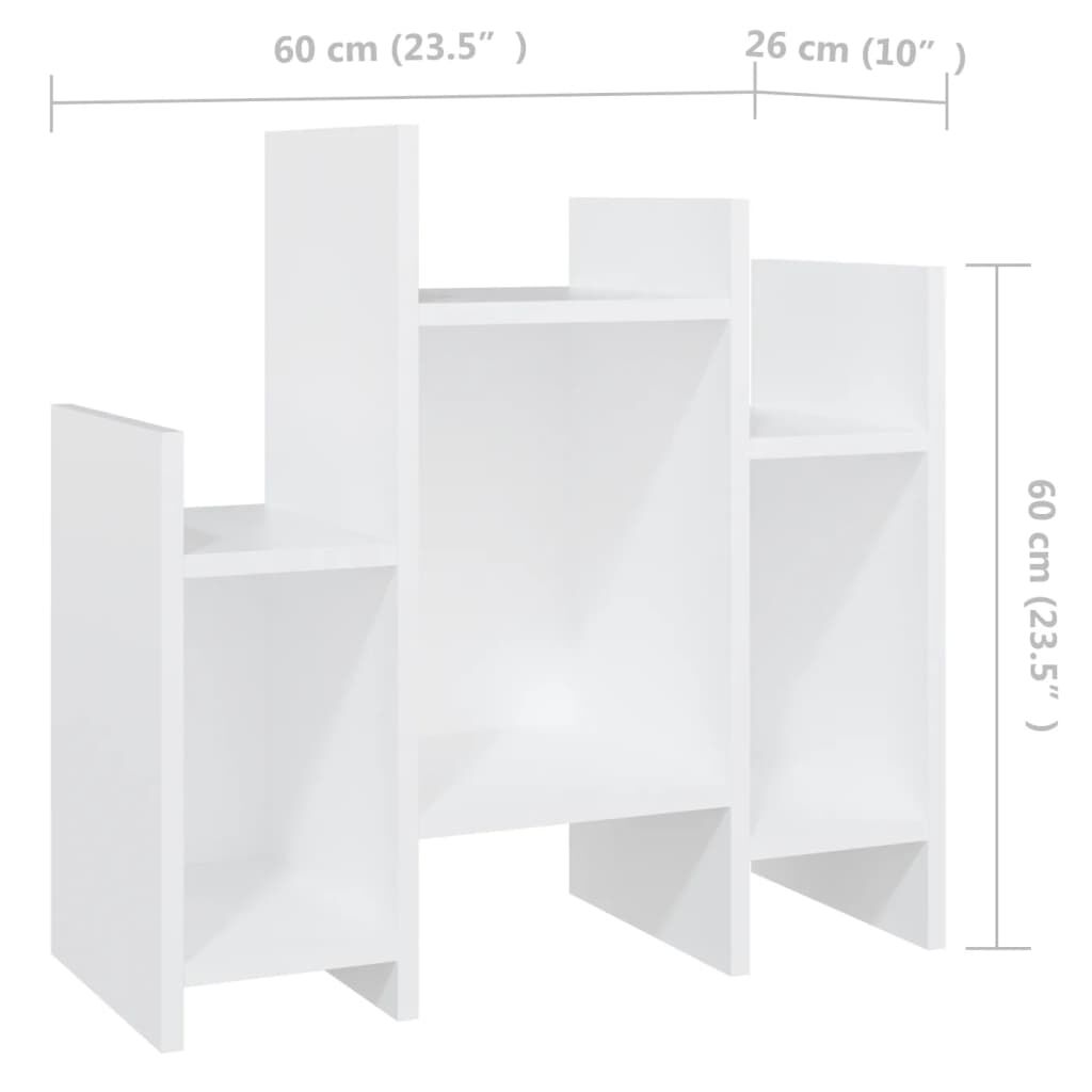 vidaXL Βοηθητικό Ντουλάπι Λευκό 60 x 26 x 60 εκ. από Επεξ. Ξύλο