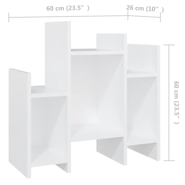 vidaXL Βοηθητικό Ντουλάπι Λευκό 60 x 26 x 60 εκ. από Επεξ. Ξύλο
