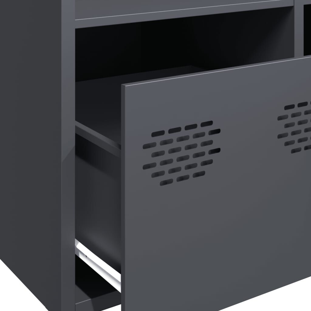 vidaXL Ντουλάπι Ανθρακί 68x39x103,5 εκ. από Χάλυβα