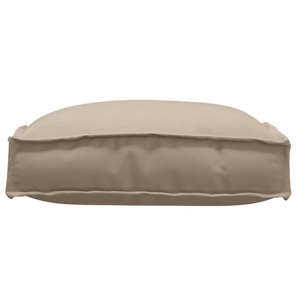 vidaXL Μαξιλάρι παλέτας για κάθισμα 4 pcs Taupe 40 x 40 x 8 εκ.