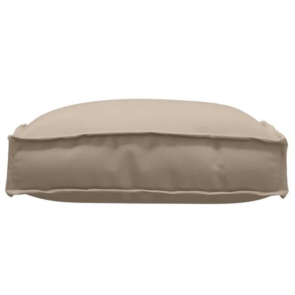 vidaXL Μαξιλάρι παλέτας για κάθισμα 4 pcs Taupe 40 x 40 x 8 εκ.