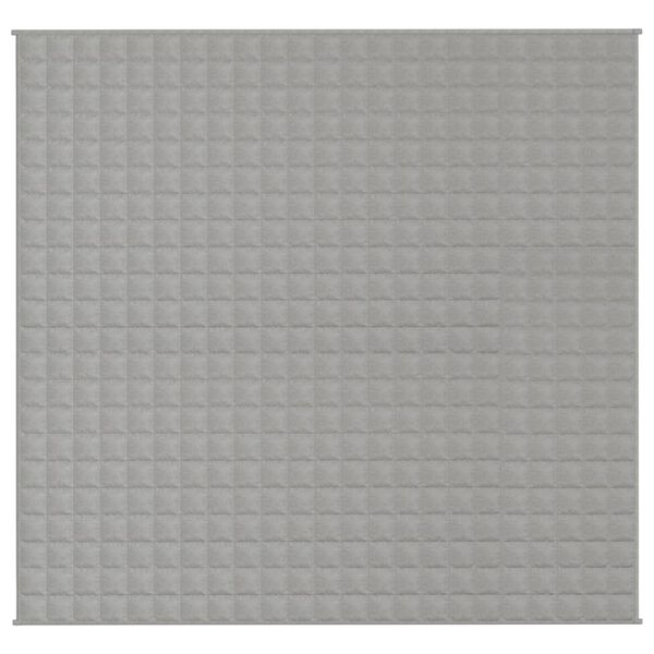 vidaXL Κουβέρτα Βαρύτητας Γκρι 220 x 230 εκ. 15 κ. Υφασμάτινη