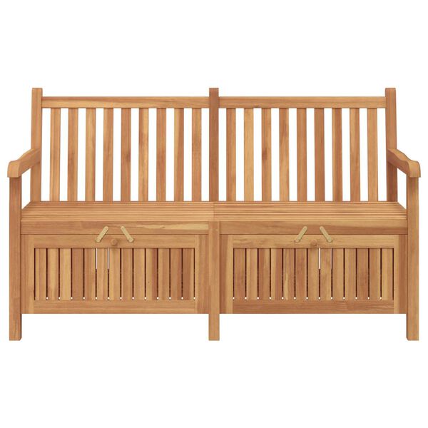 vidaXL Πάγκος Αποθήκευσης Κήπου Καφέ 150 x 60 x 90 εκ Μασίφ ξύλο teak
