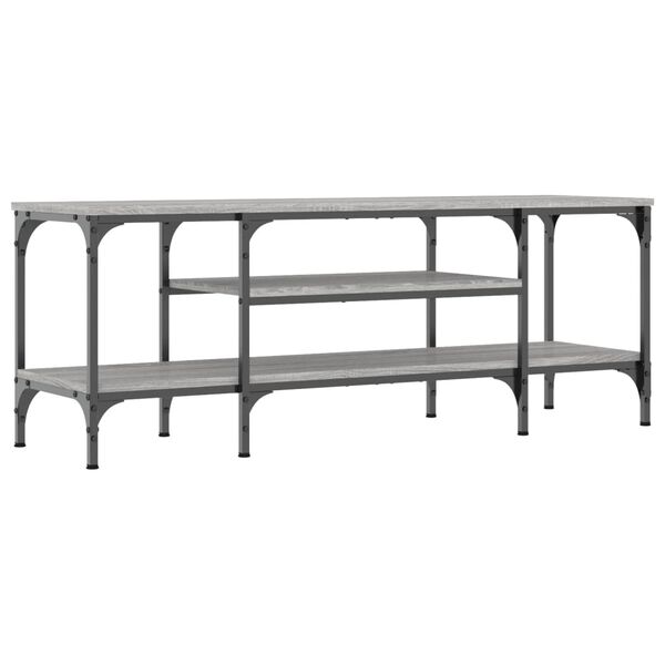 vidaXL Έπιπλο Τηλεόρασης Sonoma Γκρι 121x35x45 εκ. Επεξ. Ξύλο/Σίδερο