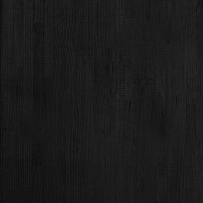 vidaXL Ράφι Αποθήκευσης Μαύρο 60 x 30 x 210 εκ από Μασίφ Ξύλο Πεύκου