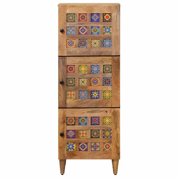 vidaXL Highboard &mu;&epsilon; &pi;ό&rho;&tau;&alpha; &Phi;&upsilon;&sigma;&iota;&kappa;ό 40 x 33 x 110 &epsilon;&kappa; &Sigma;&tau;&epsilon;&rho;&epsilon;ό &xi;ύ&lambda;&omicron; &mu;ά&nu;&gamma;&kappa;&omicron;